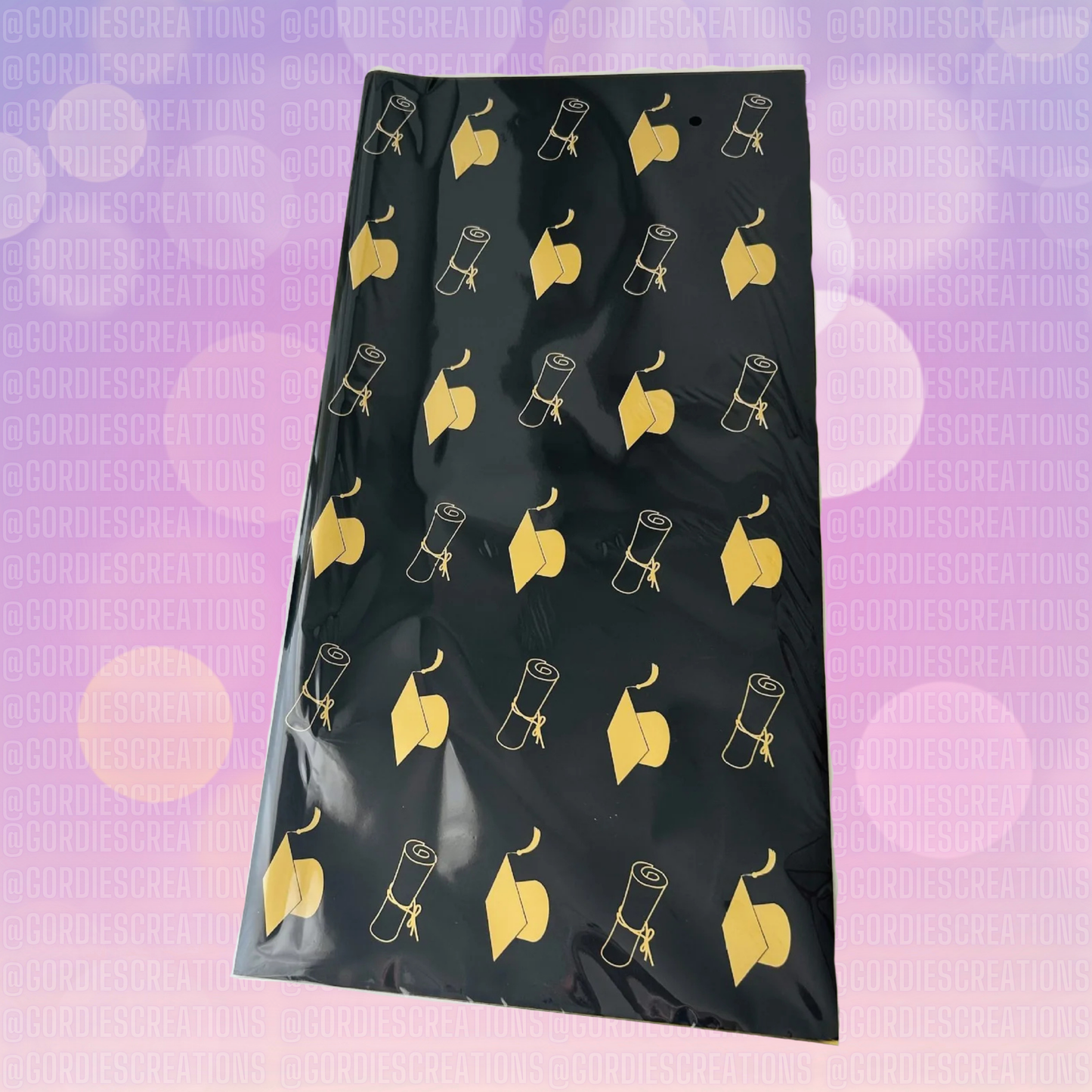 Graduation Floral Bouquet Wrapping Paper