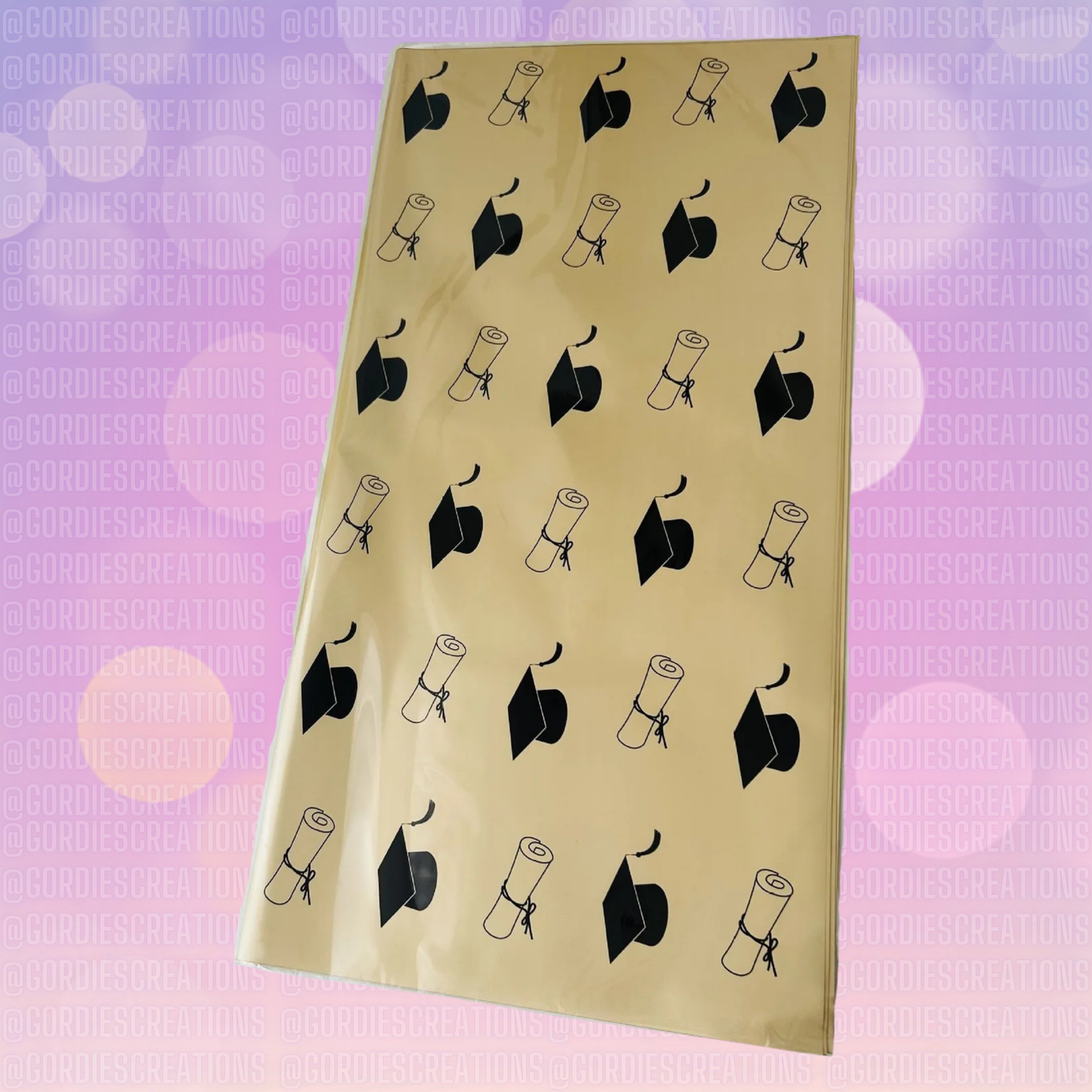 Graduation Floral Bouquet Wrapping Paper