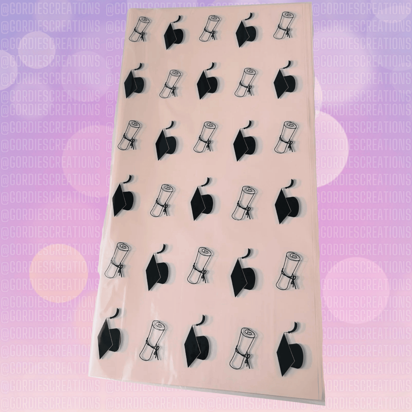 Graduation Floral Bouquet Wrapping Paper