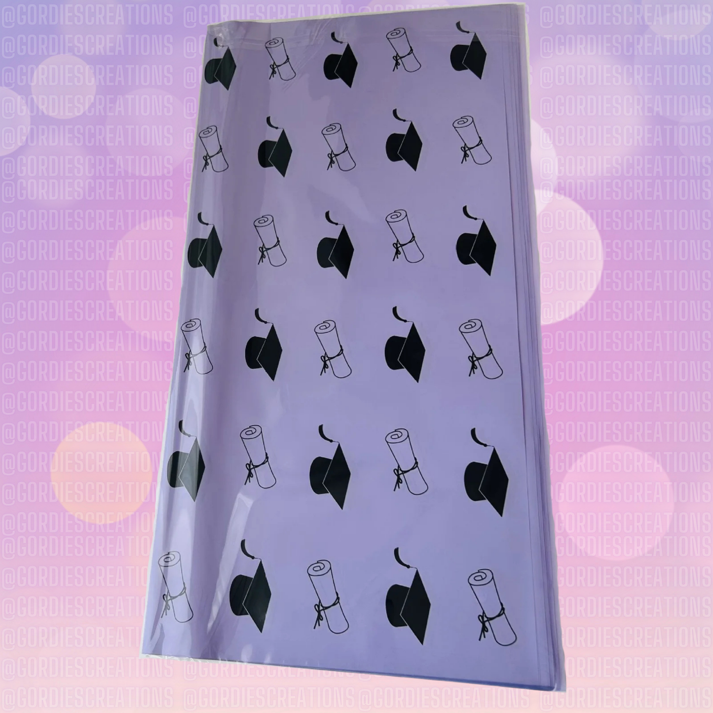Graduation Floral Bouquet Wrapping Paper