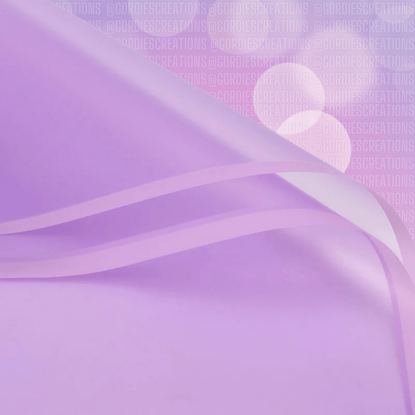 Transparent W/ Solid Edge Floral Bouquet Wrapping Paper