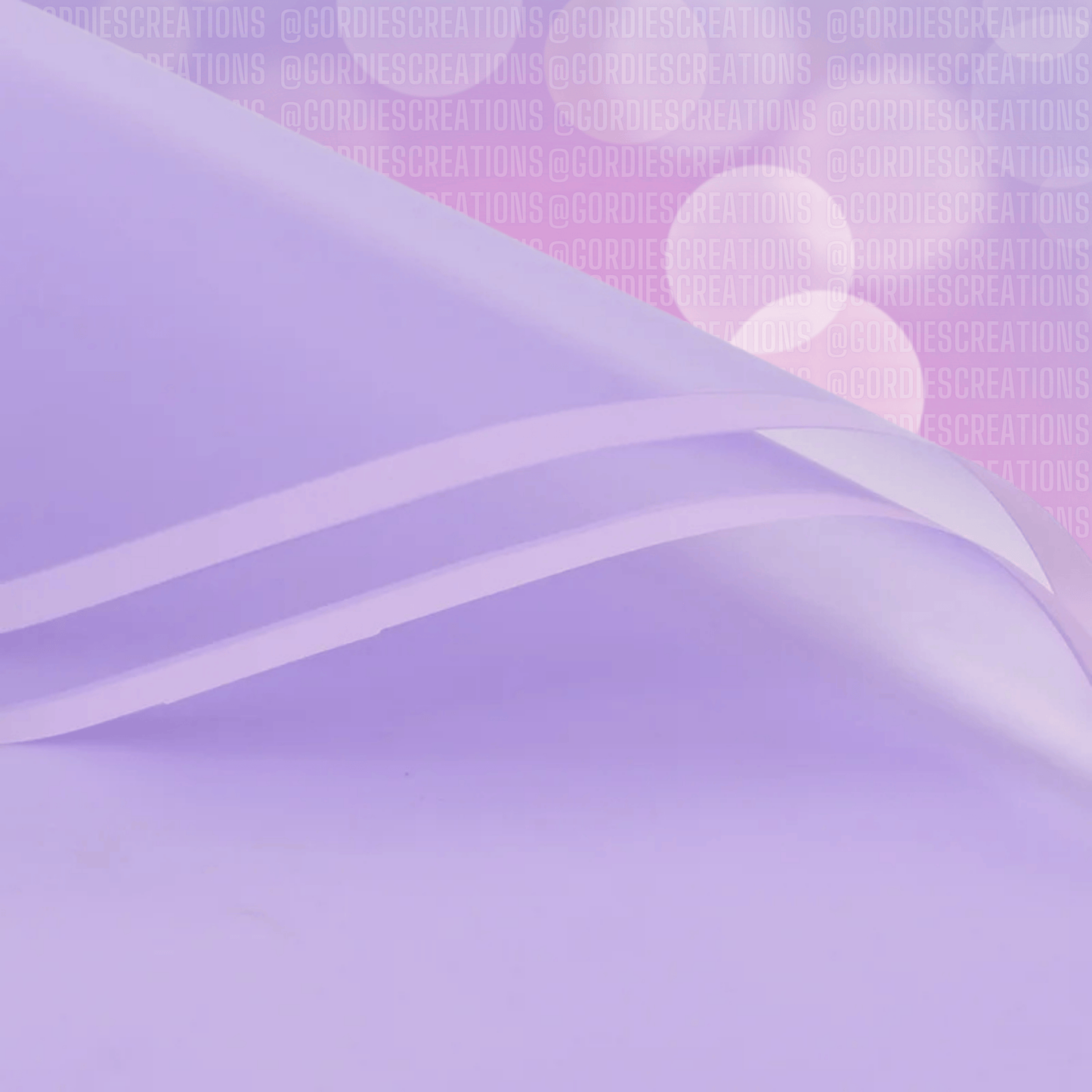 Transparent W/ Solid Edge Floral Bouquet Wrapping Paper