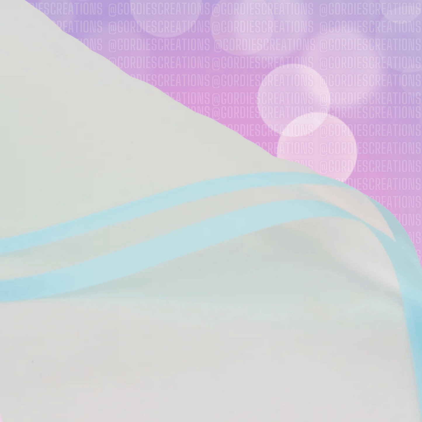 Transparent W/ Solid Edge Floral Bouquet Wrapping Paper