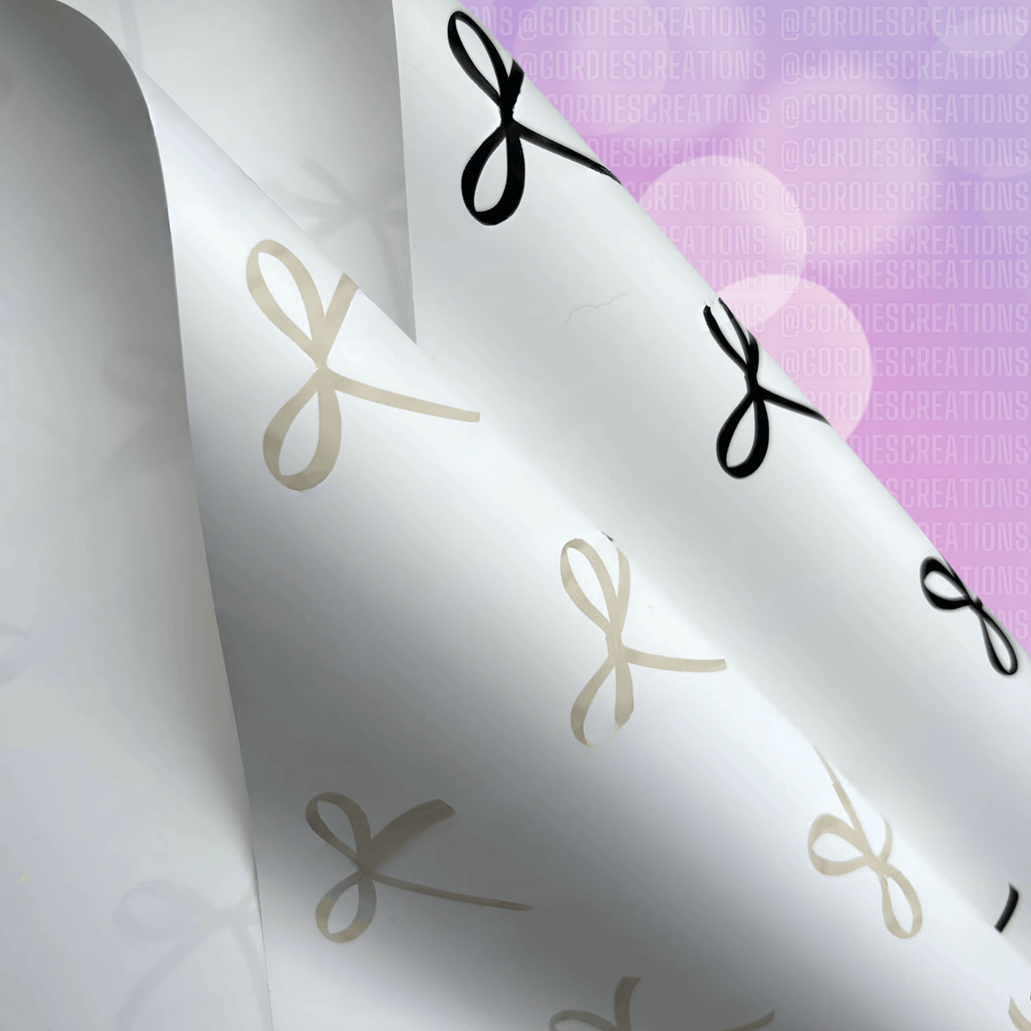 Bow Floral Bouquet Wrapping Paper