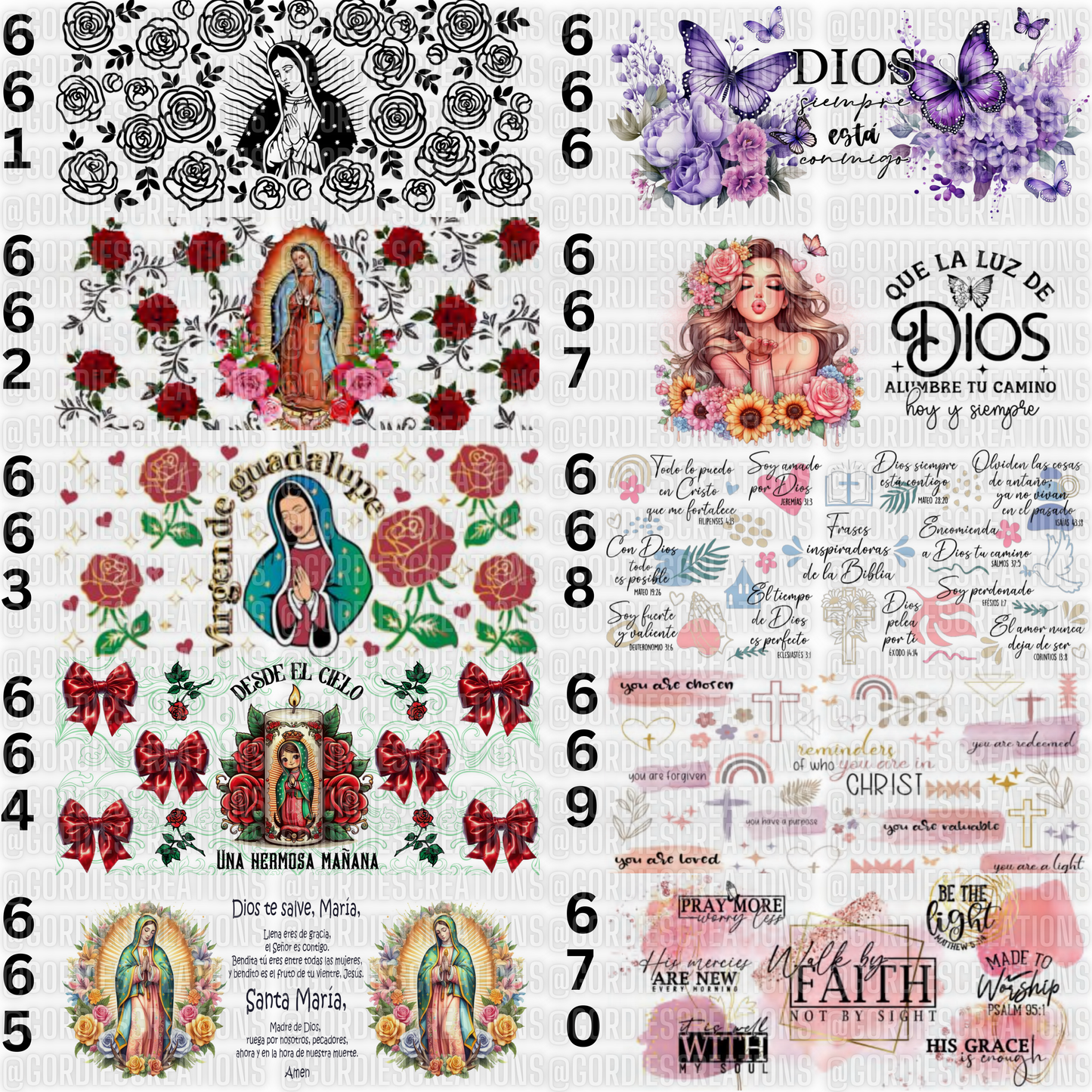 Religious UV DTF 16 oz Cup Wrap