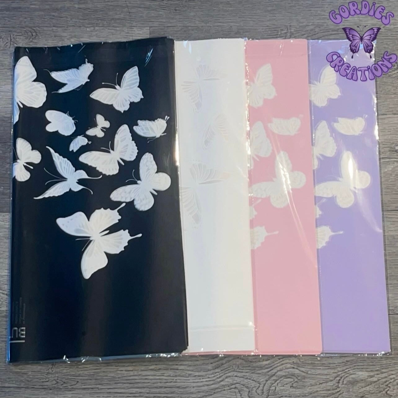 Butterfly Floral Bouquet Wrapping Paper