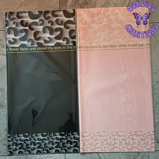 Leopard Transparent Floral Bouquet Wrapping Paper