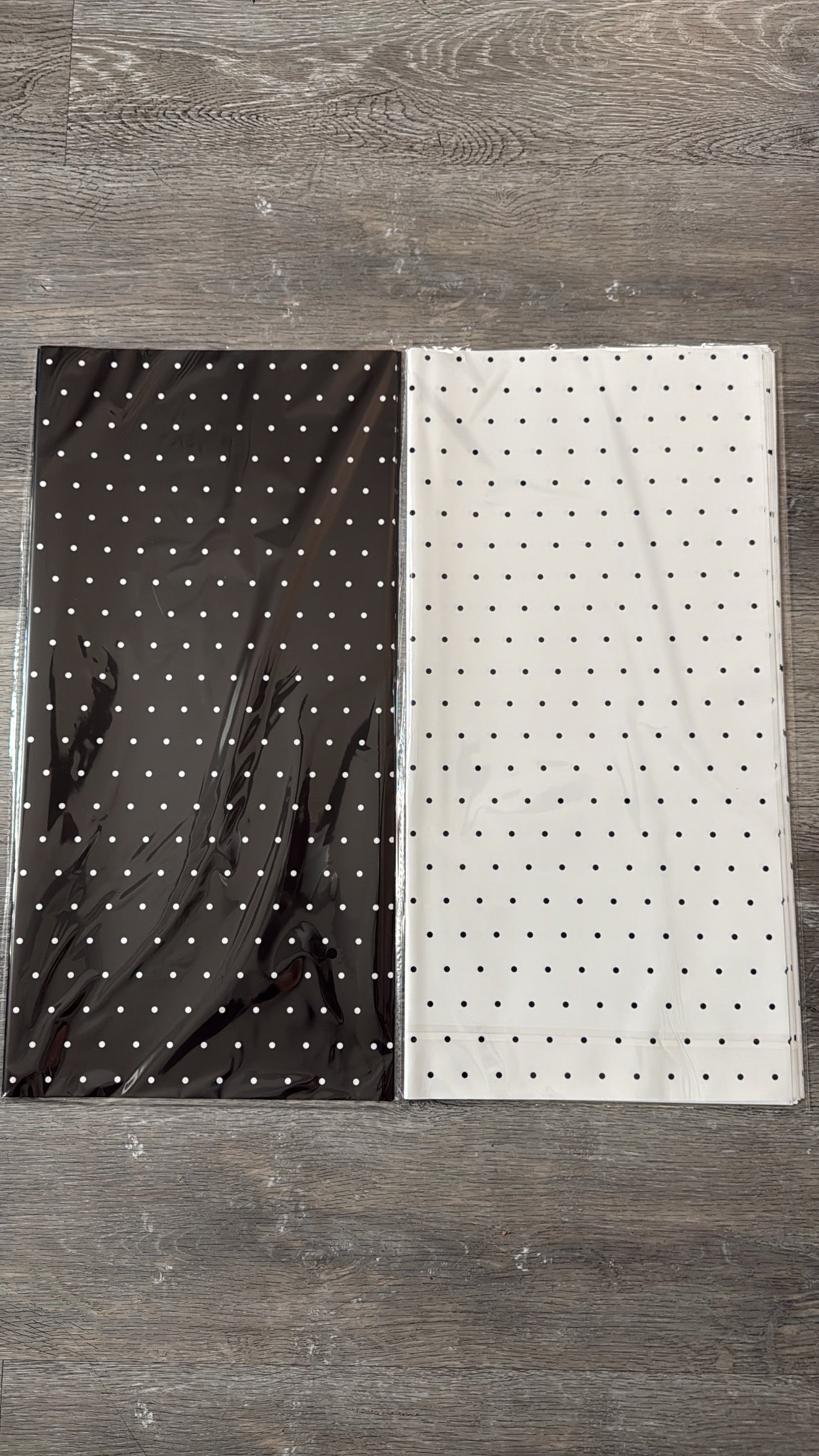 Mini Polka Dot Floral Bouquet Wrapping Paper