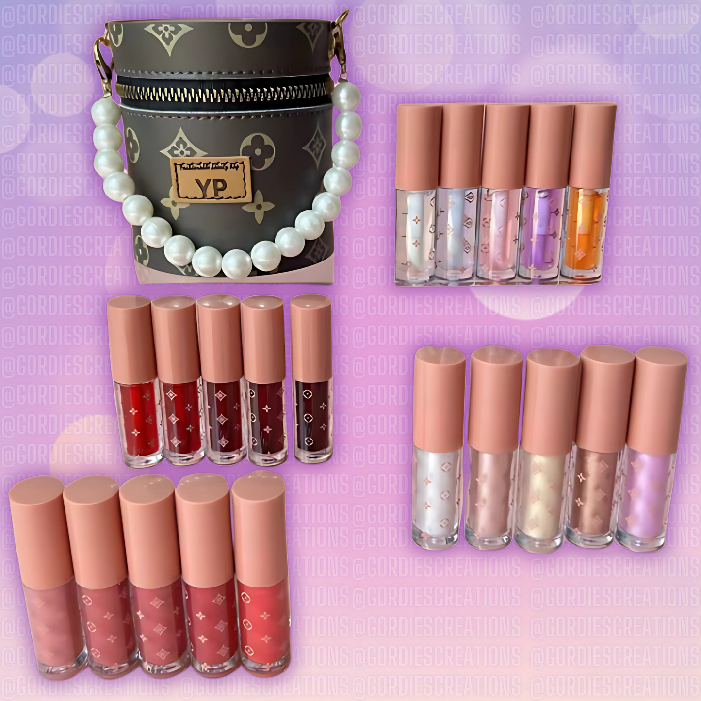Brown Mini Purse & Mini Makeup