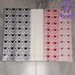 Heart Transparent Floral Bouquet Wrapping Paper