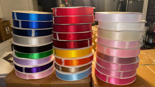 100 YD Double Face Ribbon 1”