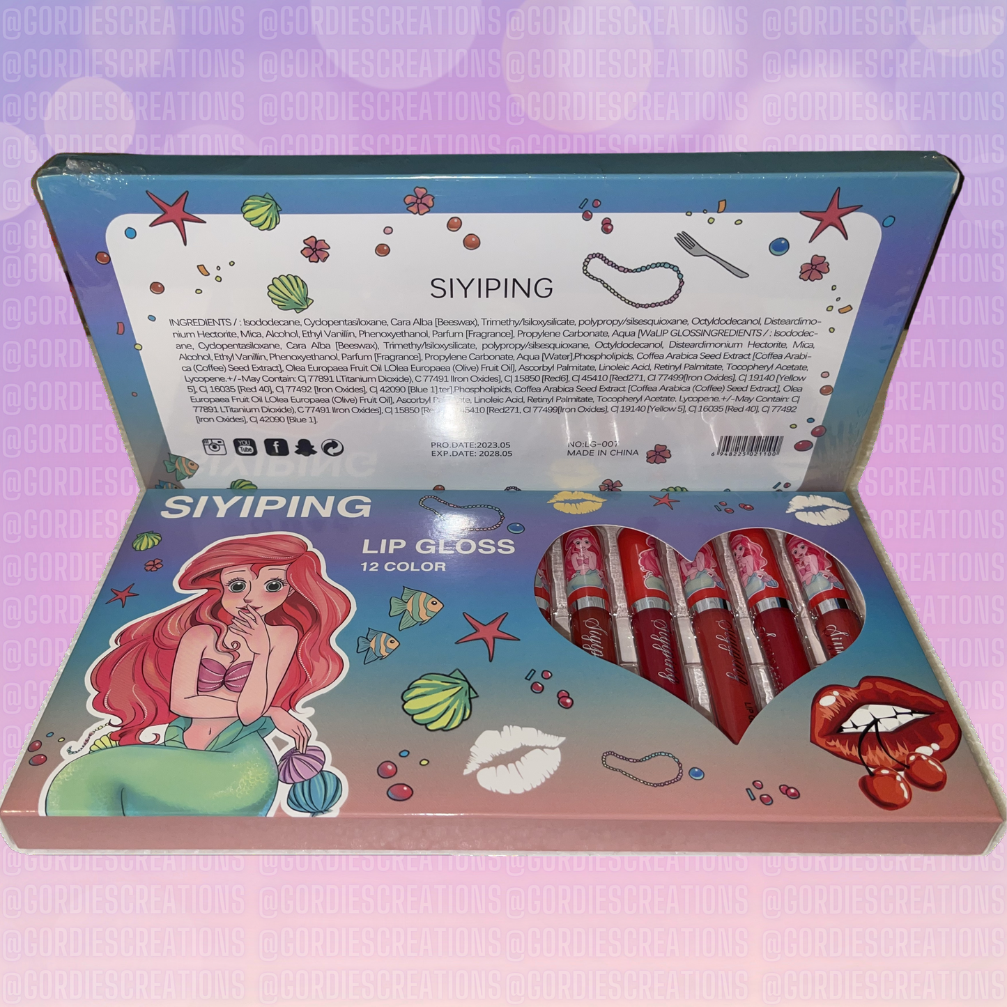 Mermaid Lip Gloss Set