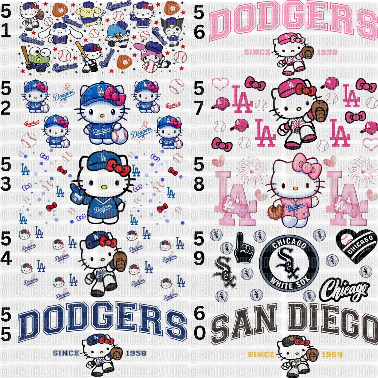 Baseball HK UV DTF 16 oz Cup Wrap