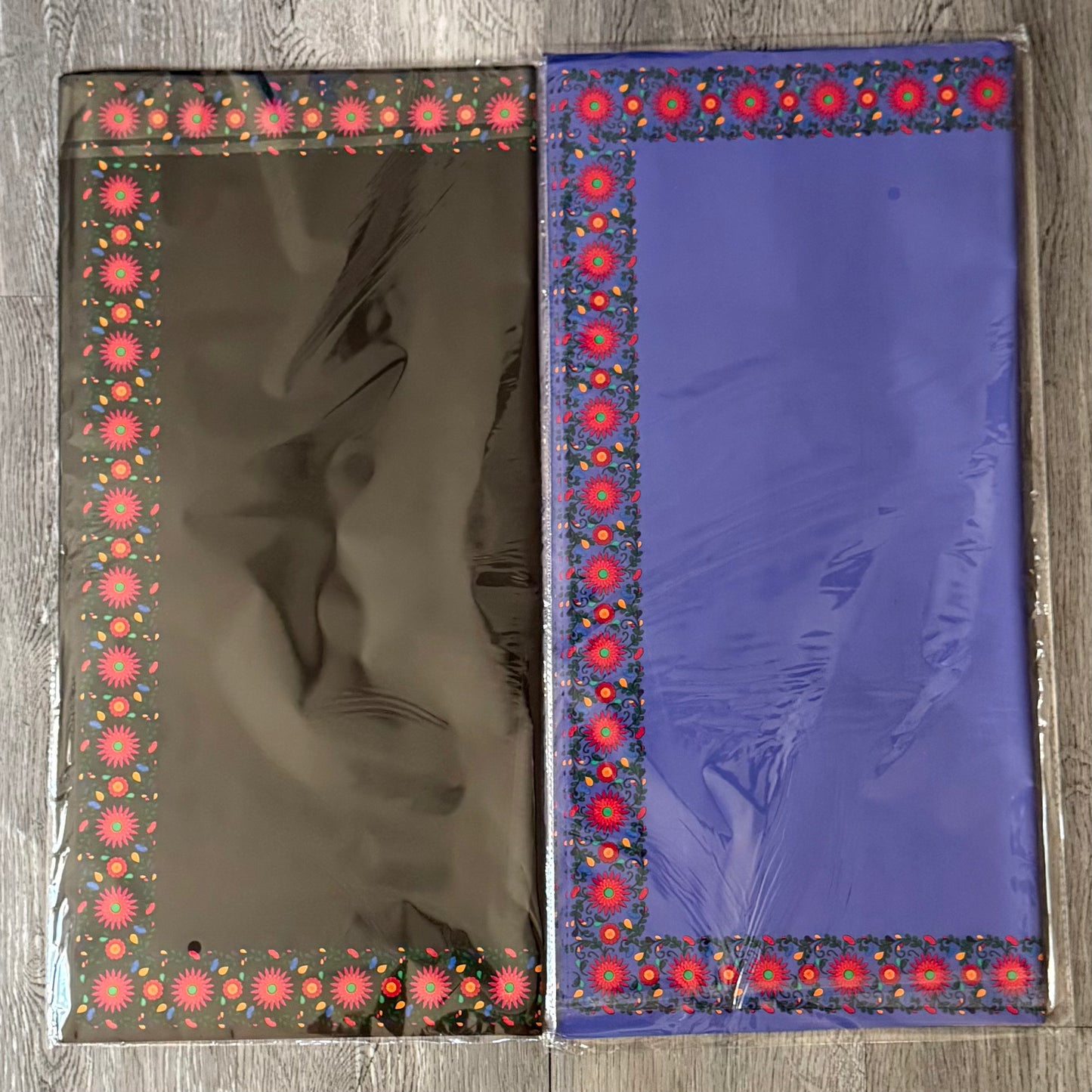 Flower Border Floral Bouquet Wrapping Paper