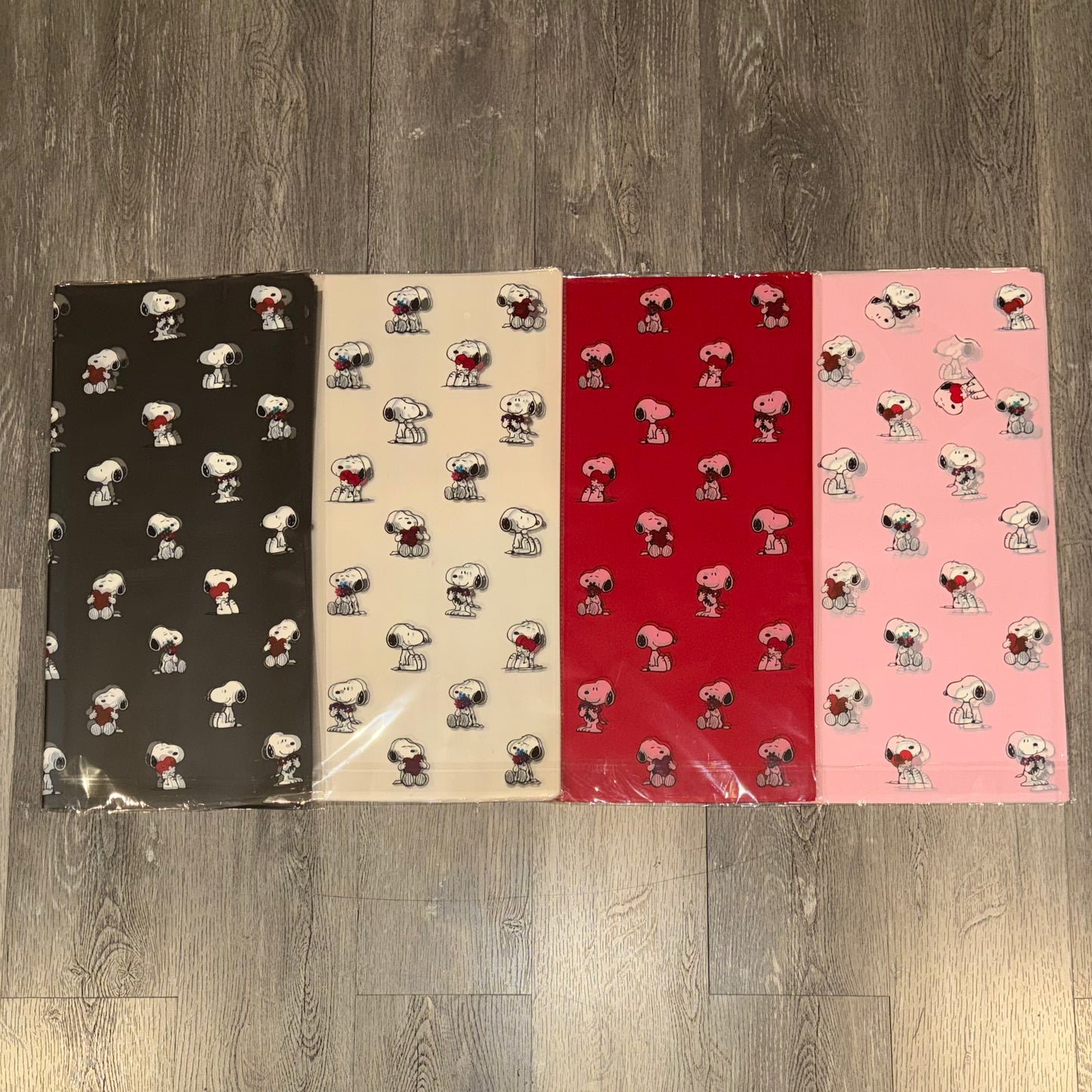 Sn Valentines Transparent Floral Bouquet Wrapping Paper