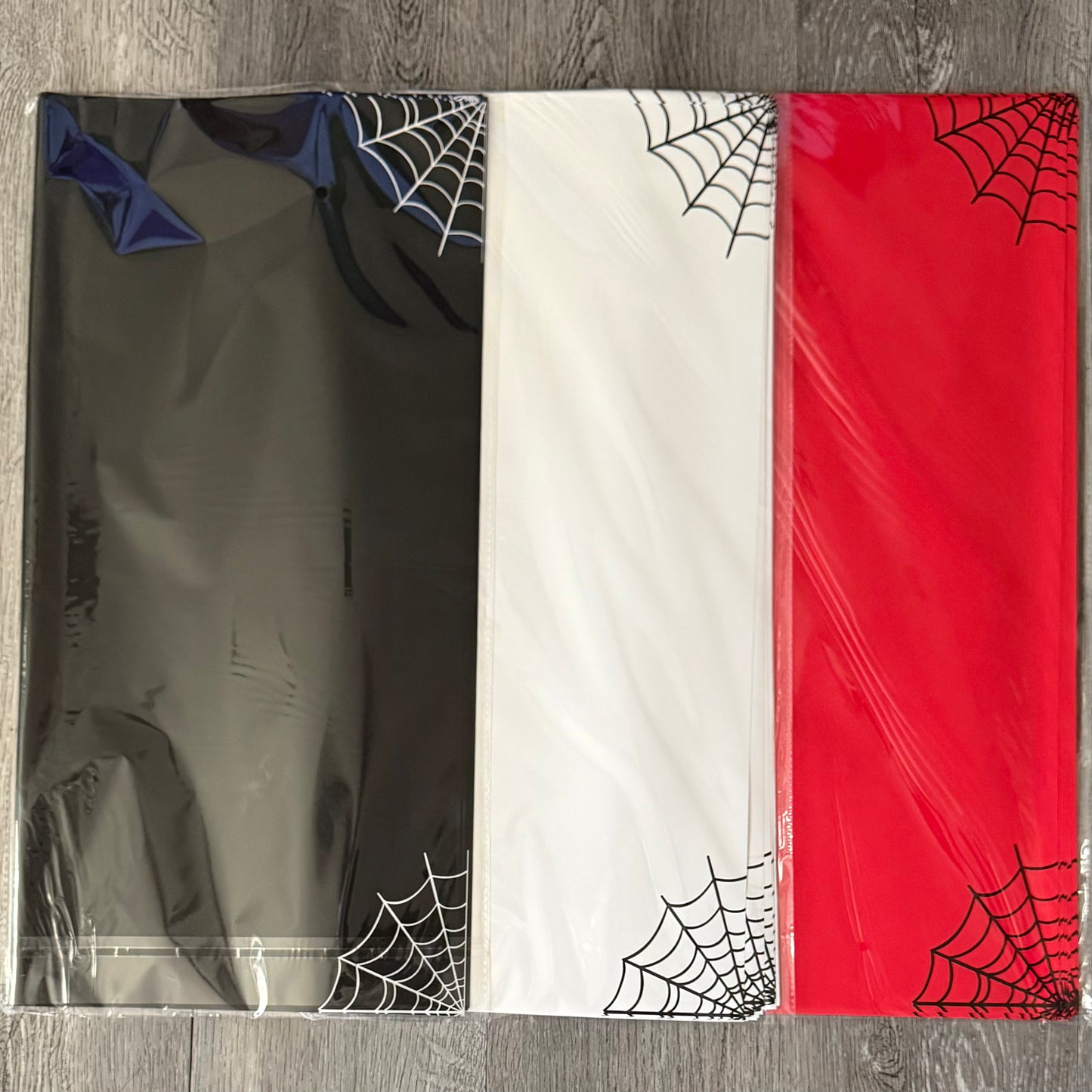Spiderweb Halloween Floral Bouquet Wrapping Paper