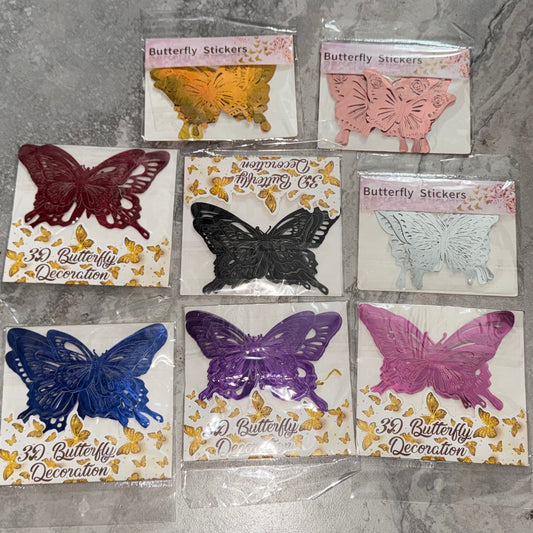 3D Butterfly Sticker