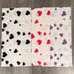 Heart Polka Dot Floral Bouquet Wrapping Paper
