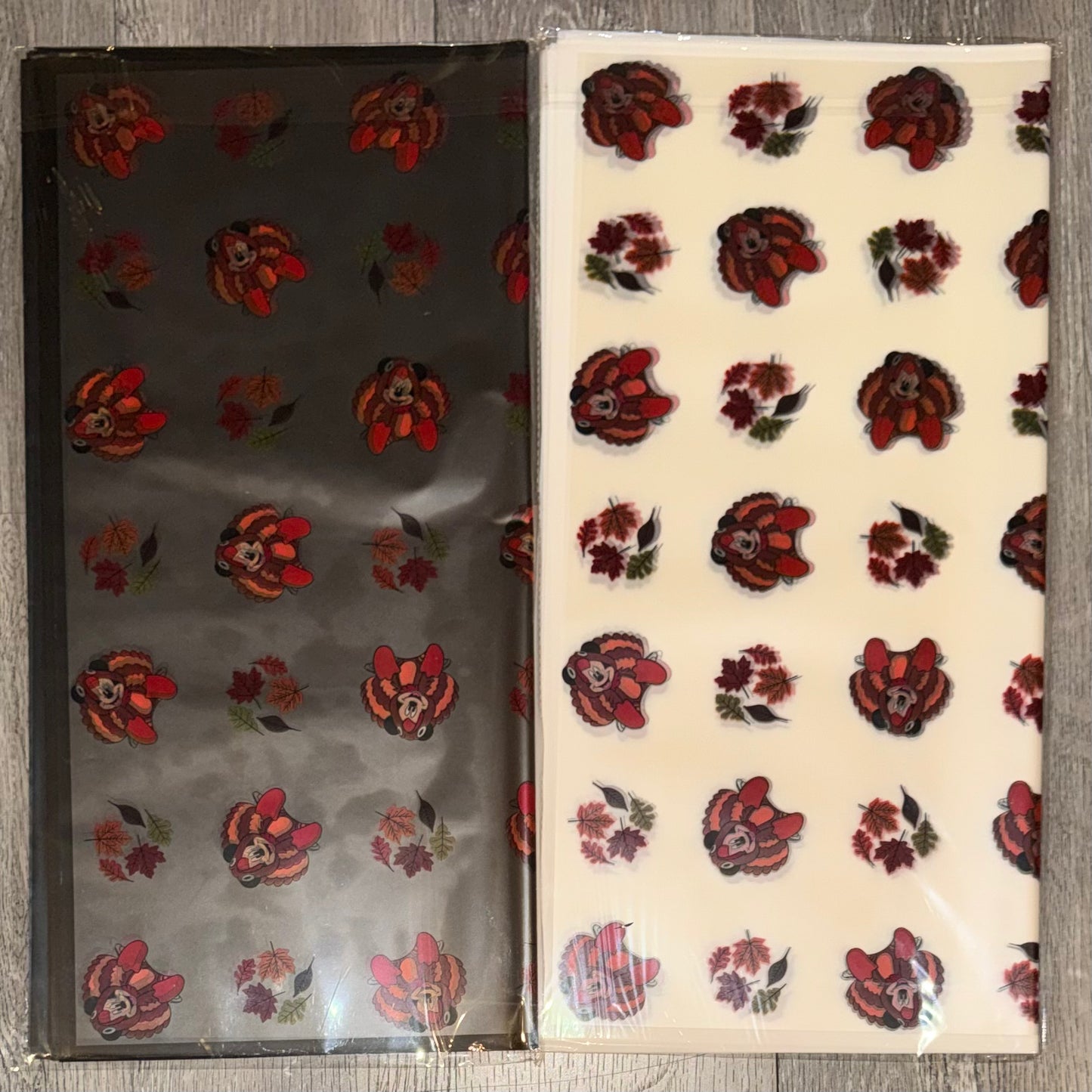 Thanksgiving Mic Floral Bouquet Wrapping Paper