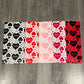 Love Heart Floral Bouquet Wrapping Paper