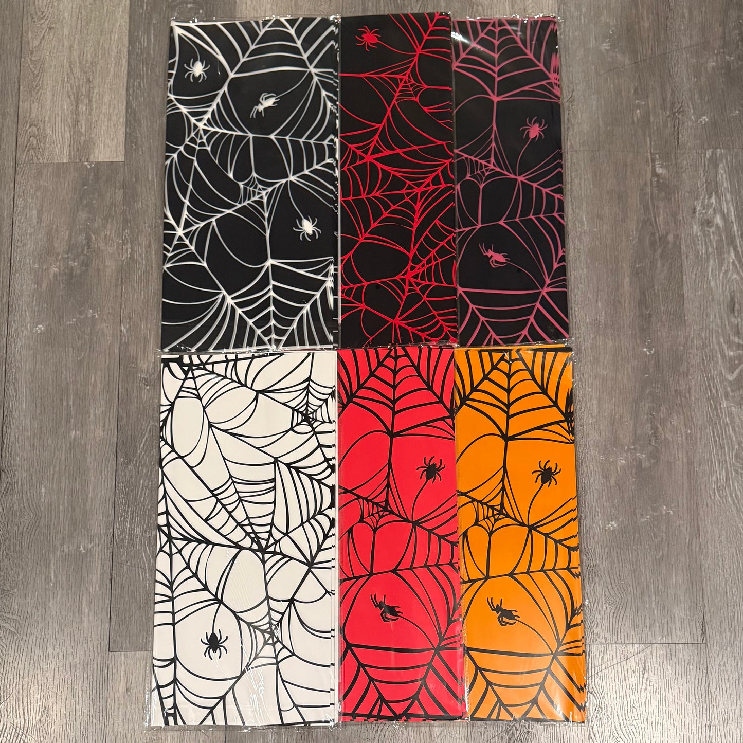 Spiderweb Floral Bouquet Wrapping Paper