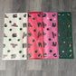 Christmas G Transparent Floral Bouquet Wrapping Paper