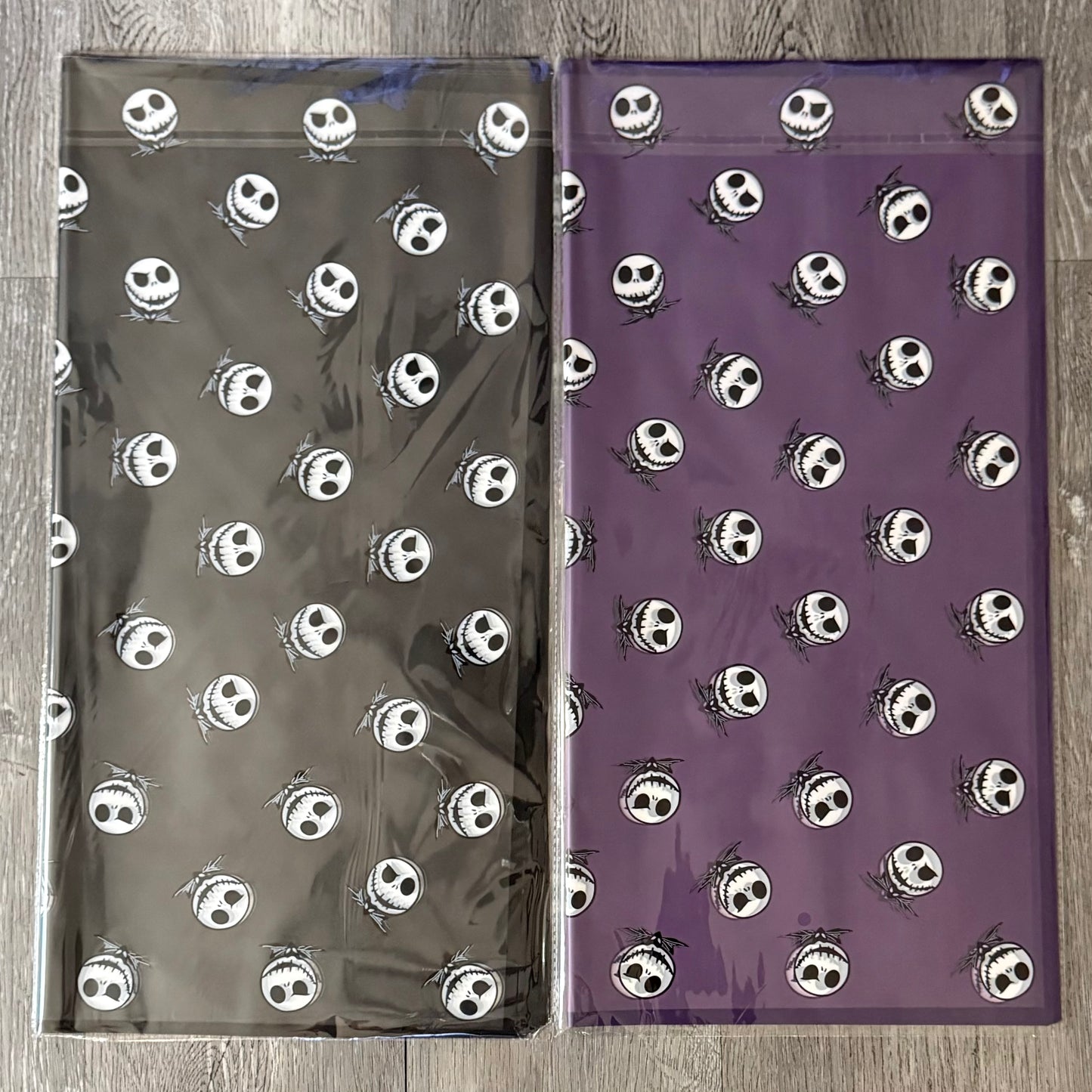 Skeleton Halloween Floral Bouquet Wrapping Paper