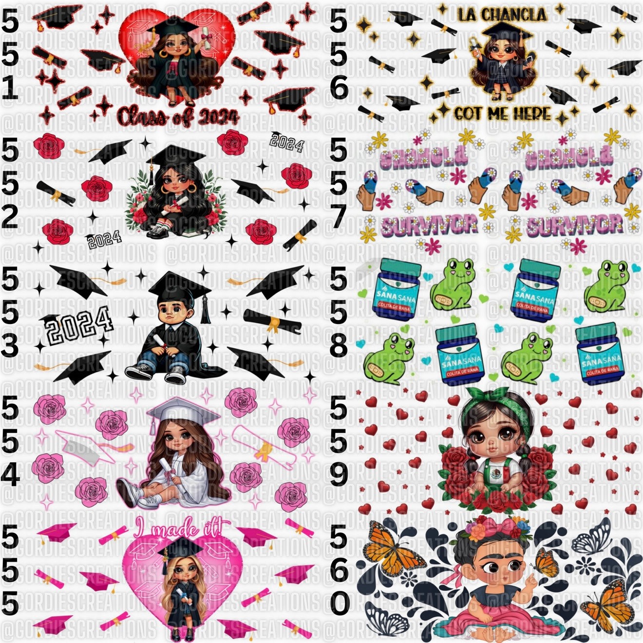 Graduate UV DTF 16 oz Cup Wrap