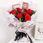 Fleur Newspaper Floral Bouquet Wrapping Paper