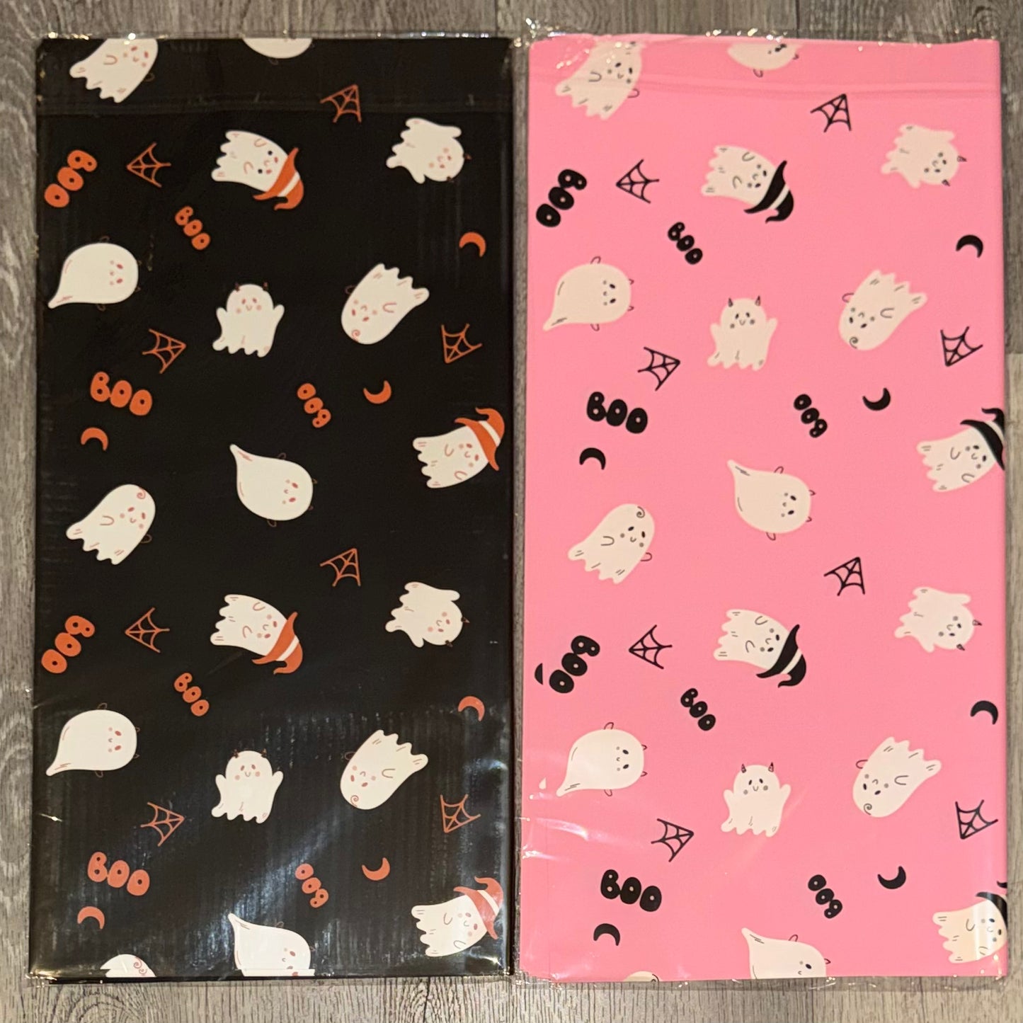 Halloween Ghosts Floral Bouquet Wrapping Paper