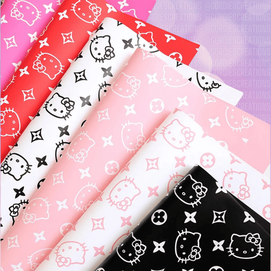 HK Designer Floral Bouquet Wrapping Paper