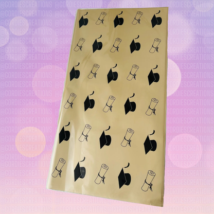 Graduation Floral Bouquet Wrapping Paper
