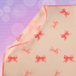 Coquette Bow Floral Bouquet Wrapping Paper