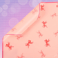 Coquette Bow Floral Bouquet Wrapping Paper