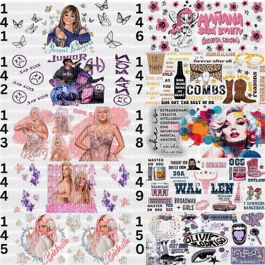 Artists UV DTF 16 oz Cup Wrap
