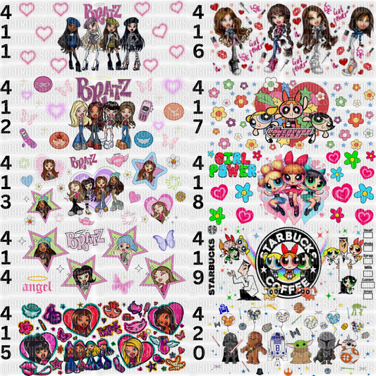 Dolls UV DTF 16 oz Cup Wrap