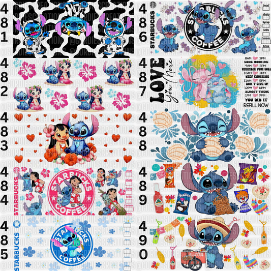 Movie UV DTF 16 oz Cup Wrap