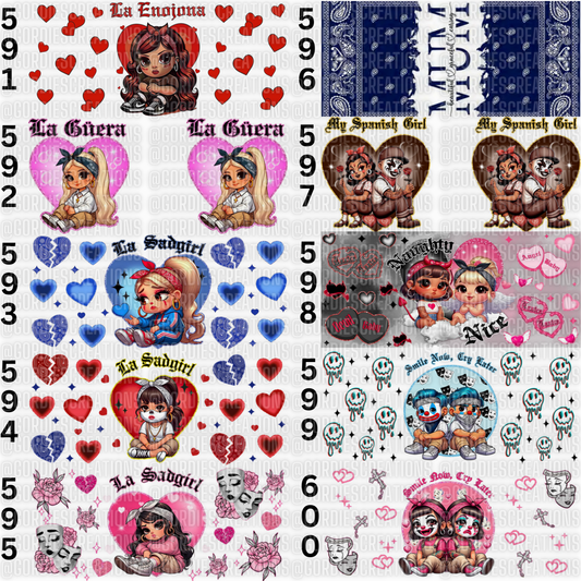 Chicano UV DTF 16 oz Cup Wrap