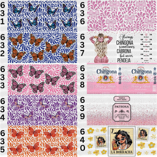 Talavera UV DTF 16 oz Cup Wrap