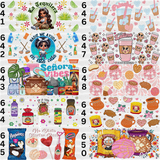 Cafecito UV DTF 16 oz Cup Wrap