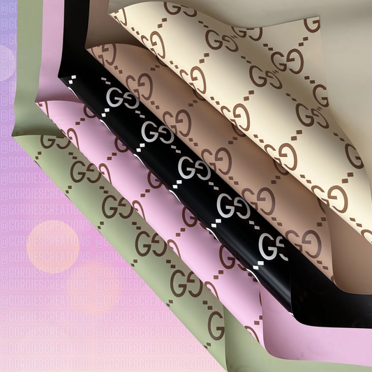 GG Floral Bouquet Wrapping Paper